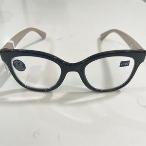 Peepers reading glasses +1.50 Grandview Frame Readers Blue Light Filter Case Eco